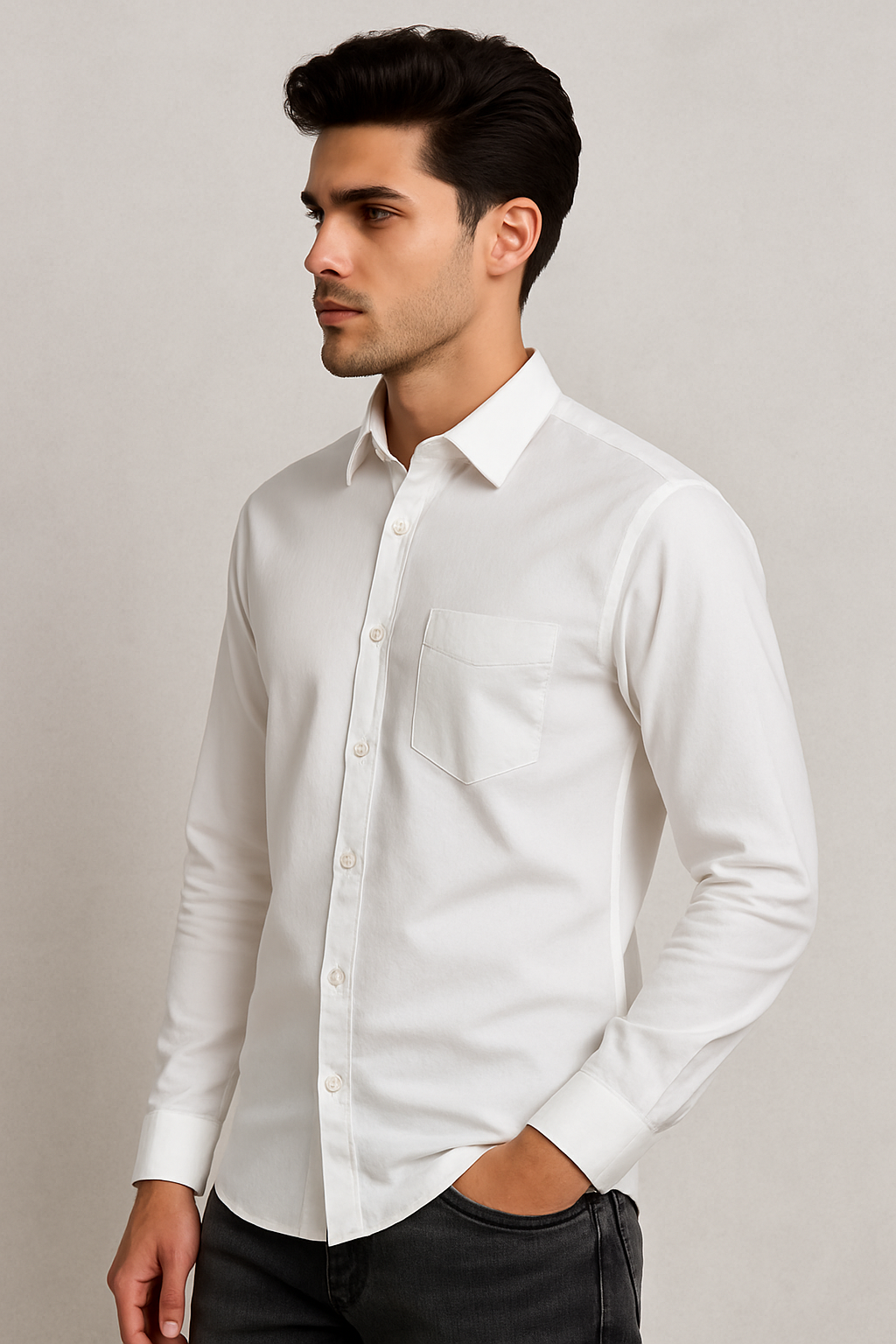 Classic White Cotton Shirt